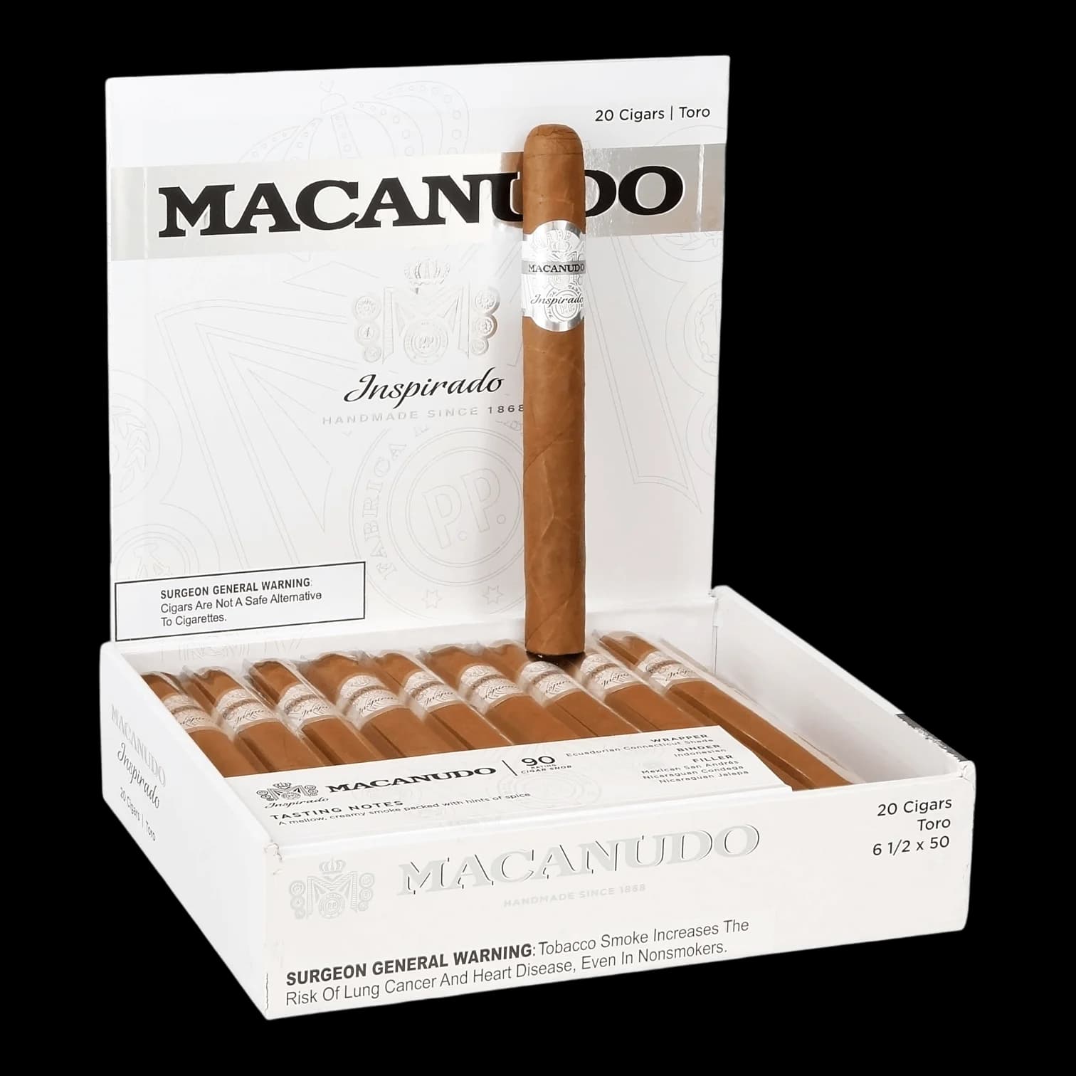 Macanudo Inspirado White Toro 20