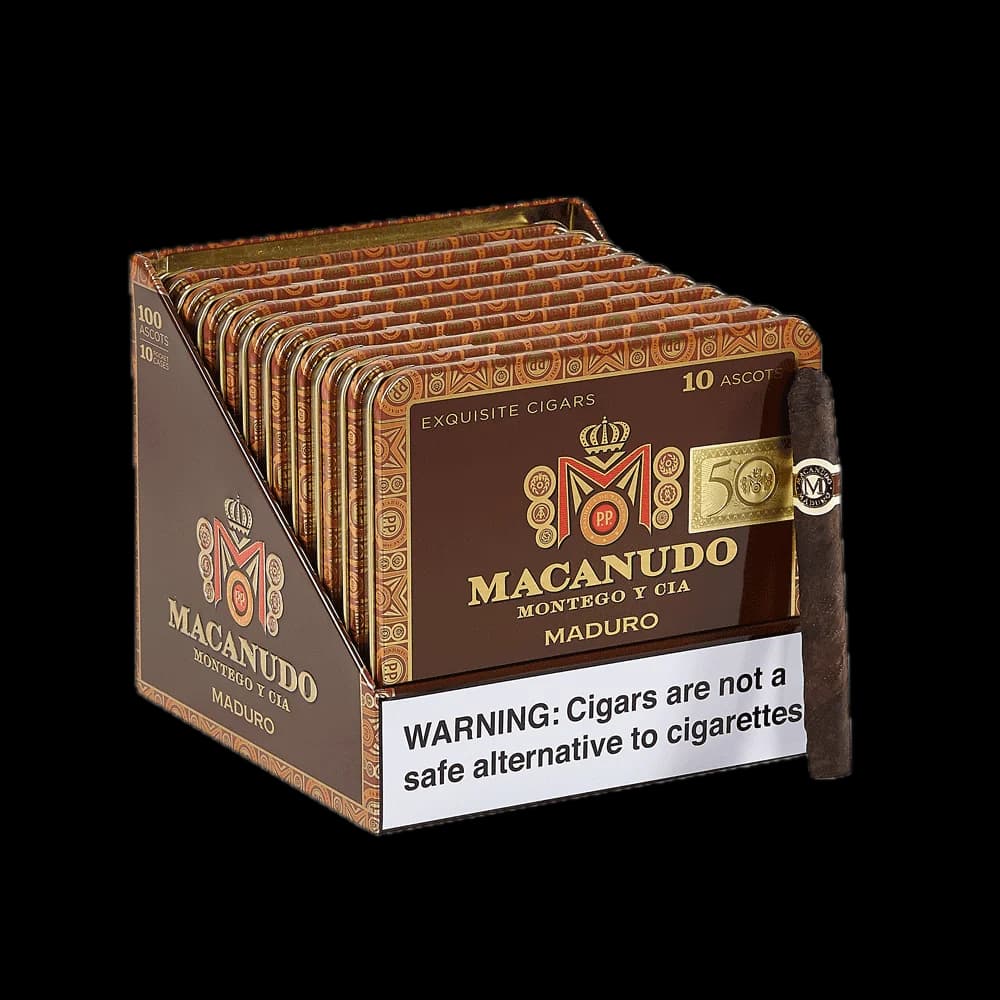 Macanudo Maduro Ascot (10 Tins of 10 - 100 Total)