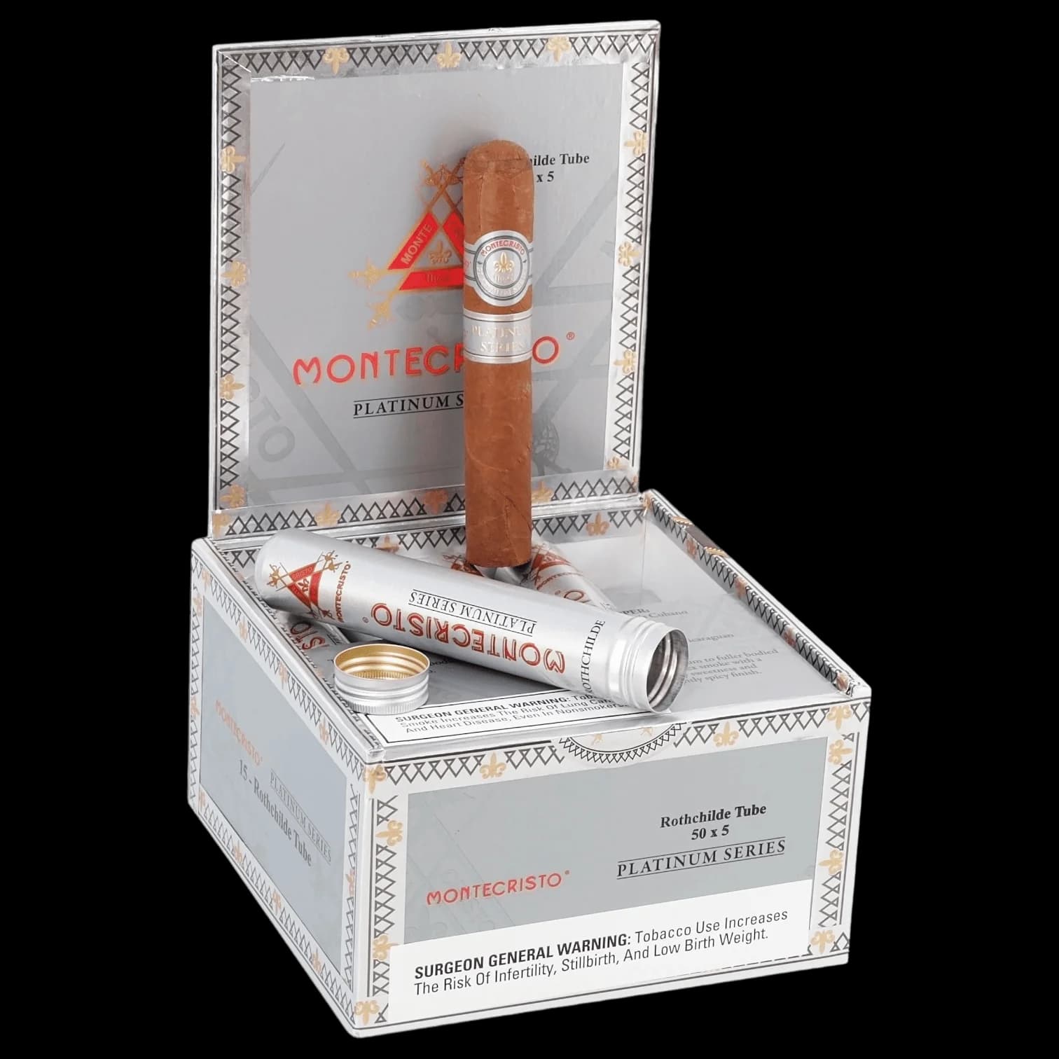 Montecristo Platinum Rothchilde Tubo 15