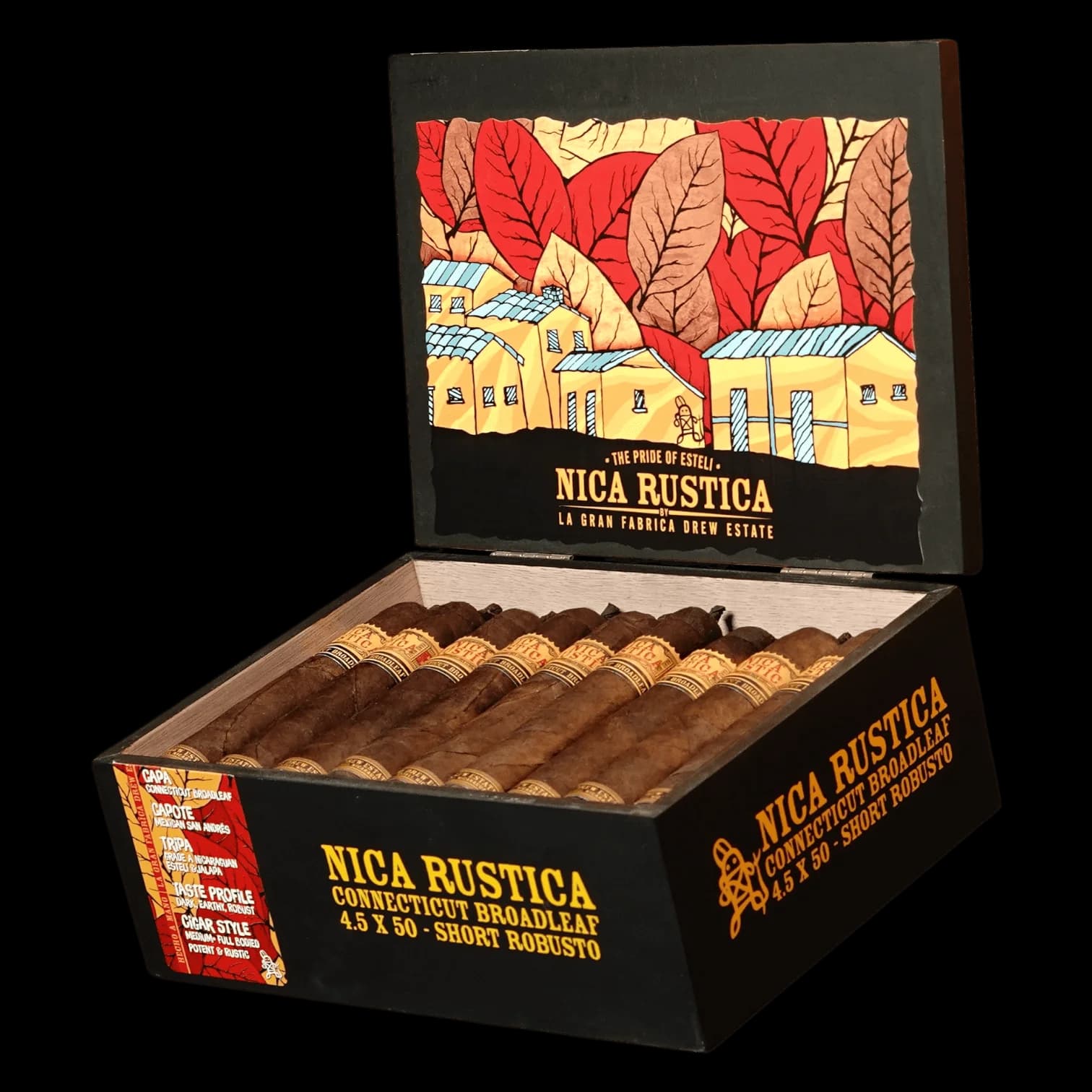 Nica Rustica Broadleaf Short Robusto 25