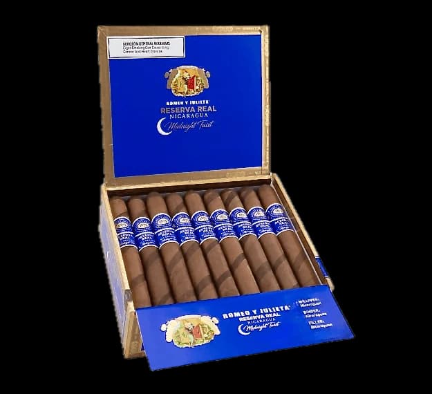 Romeo Y Julieta Reserva Real Nicaragua Midnight Twisted Toro -box of 25