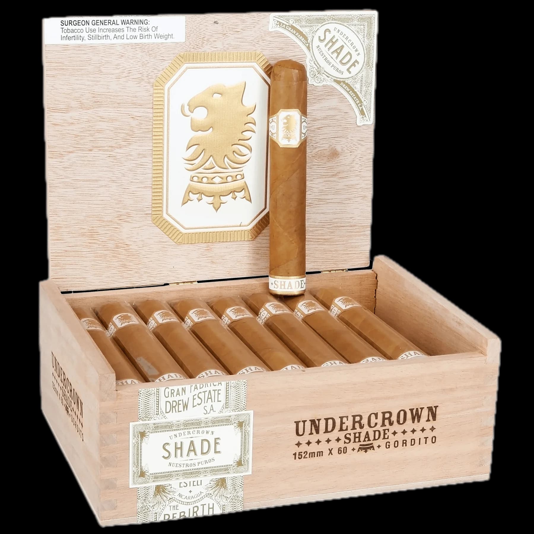 Undercrown Shade Gordito Cigars - Box of 25