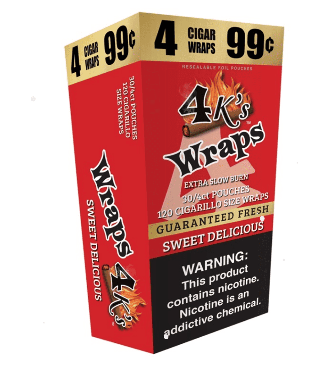 4 Kings Sweet Delicious Wraps - 30 Packs