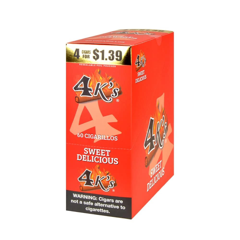 4 Kings Sweet Delicious Cigarillos - 15 Pouches of 4