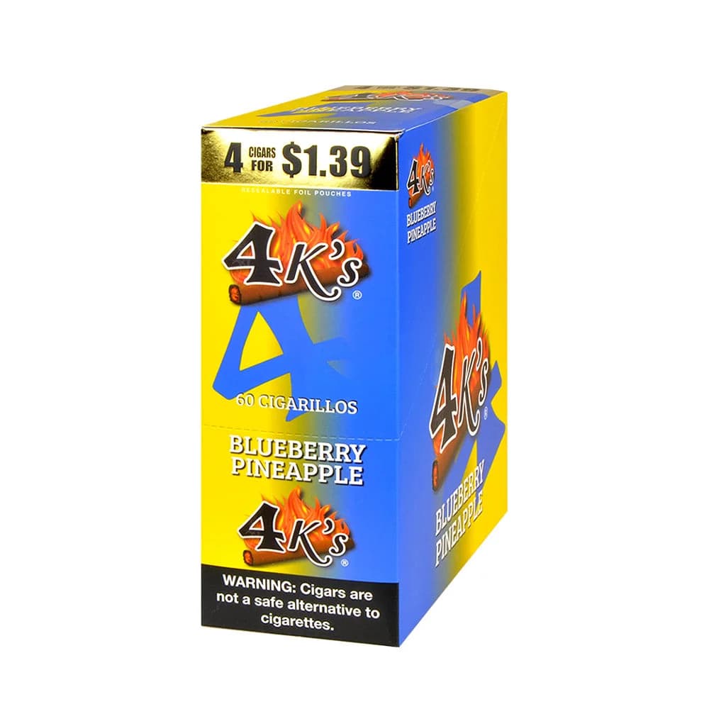 Good Times 4Ks Cigarillos - Blueberry Pineapple - 15 Pouches of 4