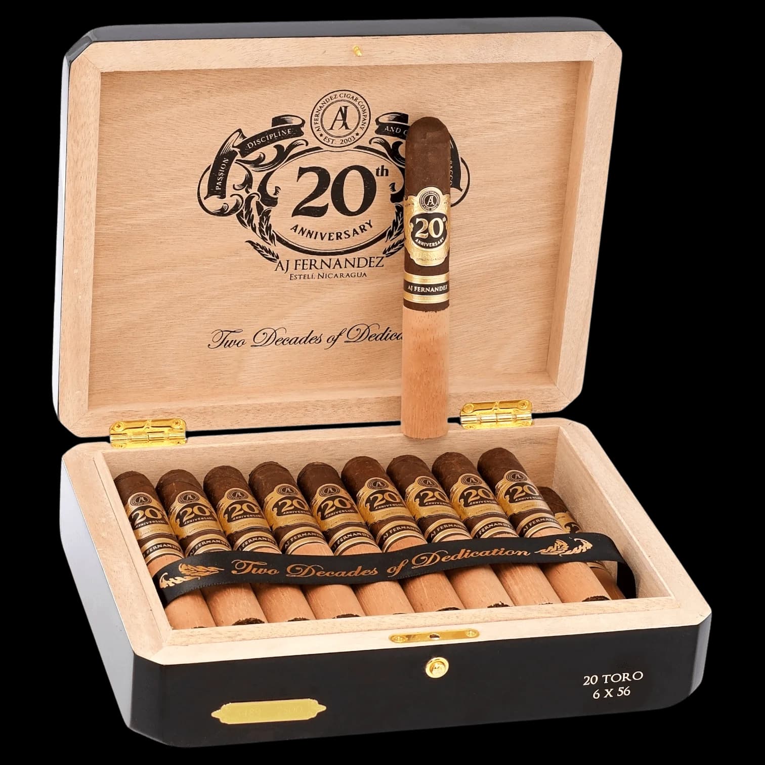 AJ Fernandez 20th Anniversary Toro Maduro Cigars - BOX OF 20