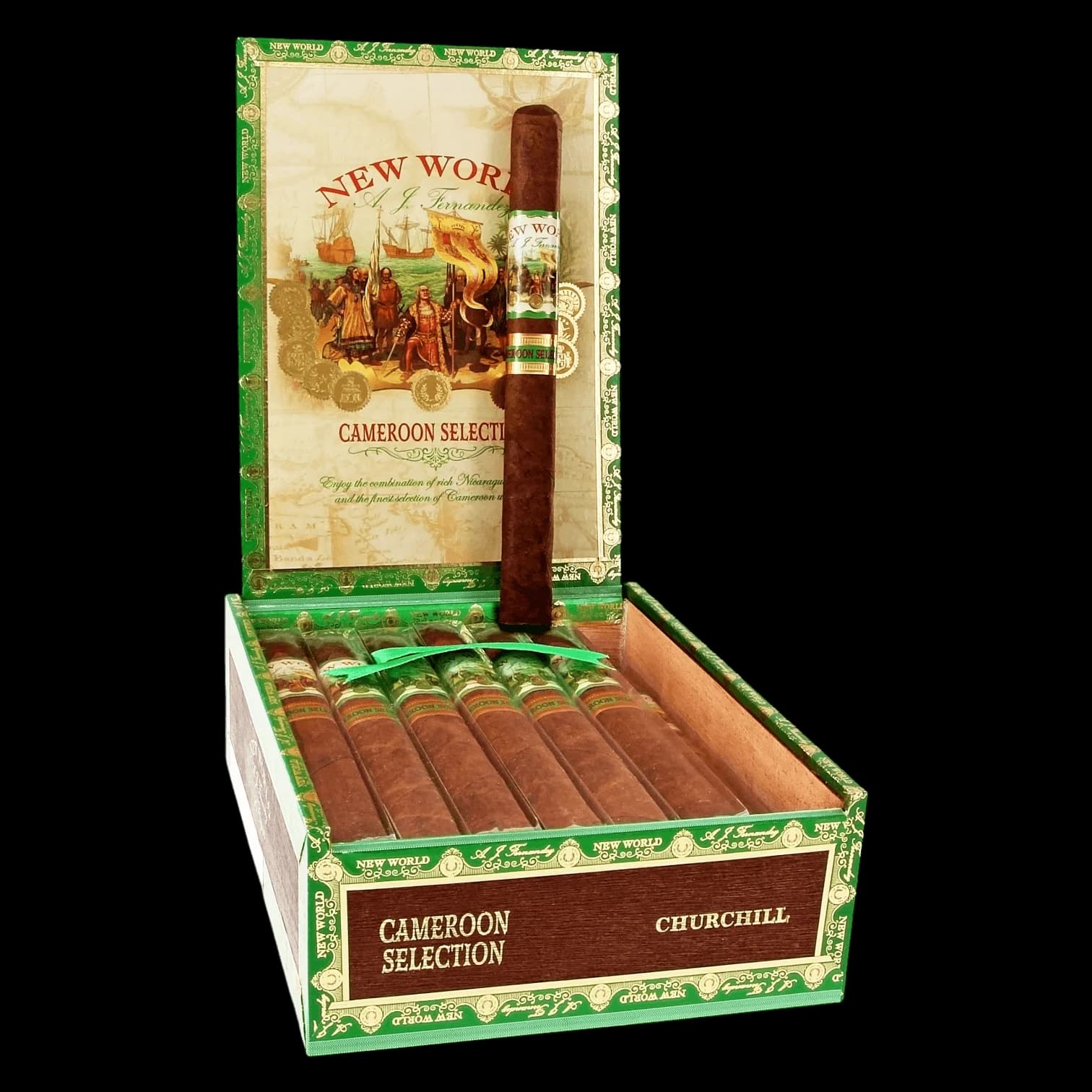 AJ Fernandez New World - Cameroon Churchill - BOX OF 20