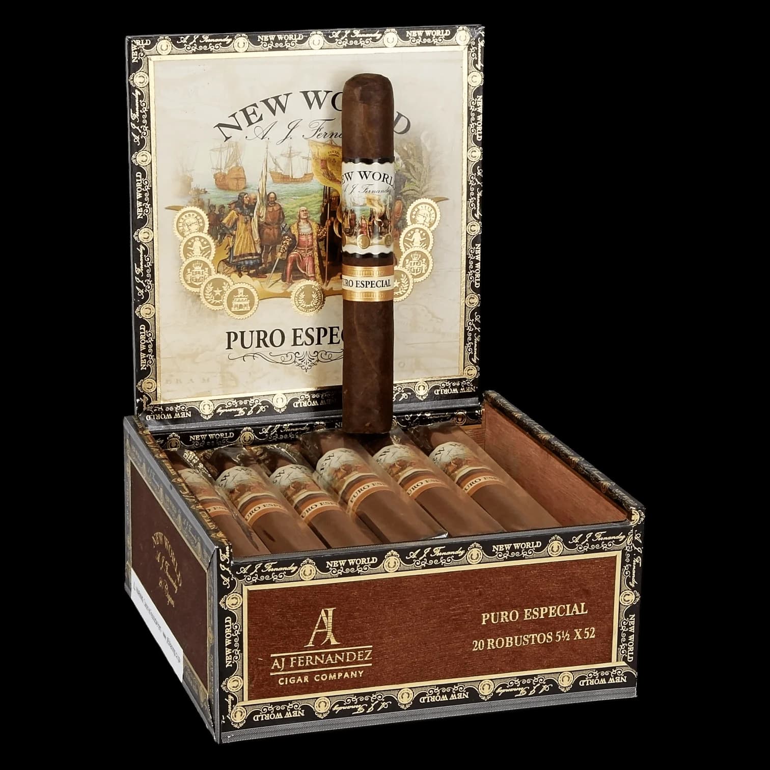 AJ Fernandez New World Puro Especial Robusto Cigars - BOX OF 20