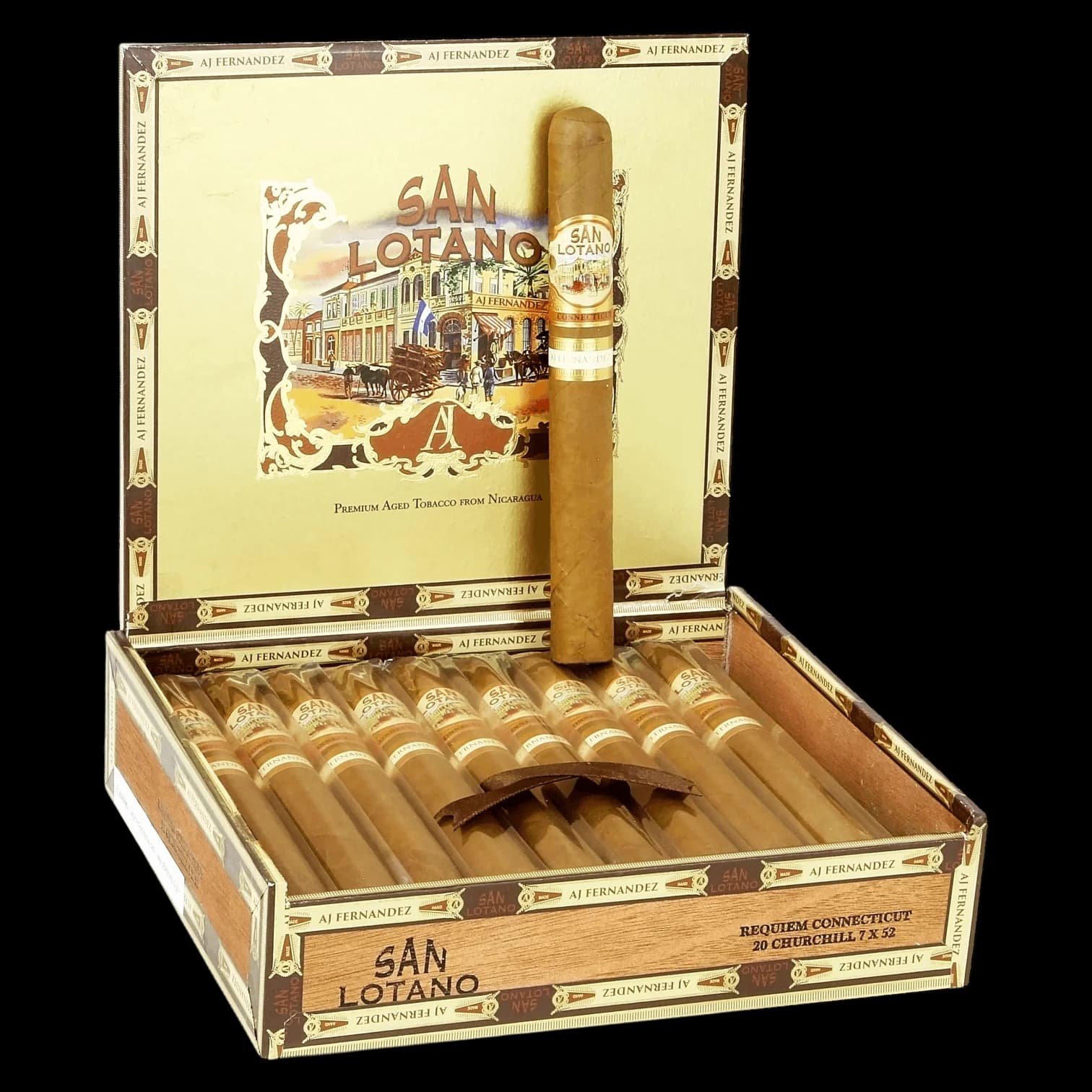 AJ Fernandez San Lotano Requiem Connecticut Churchill - Box of 20