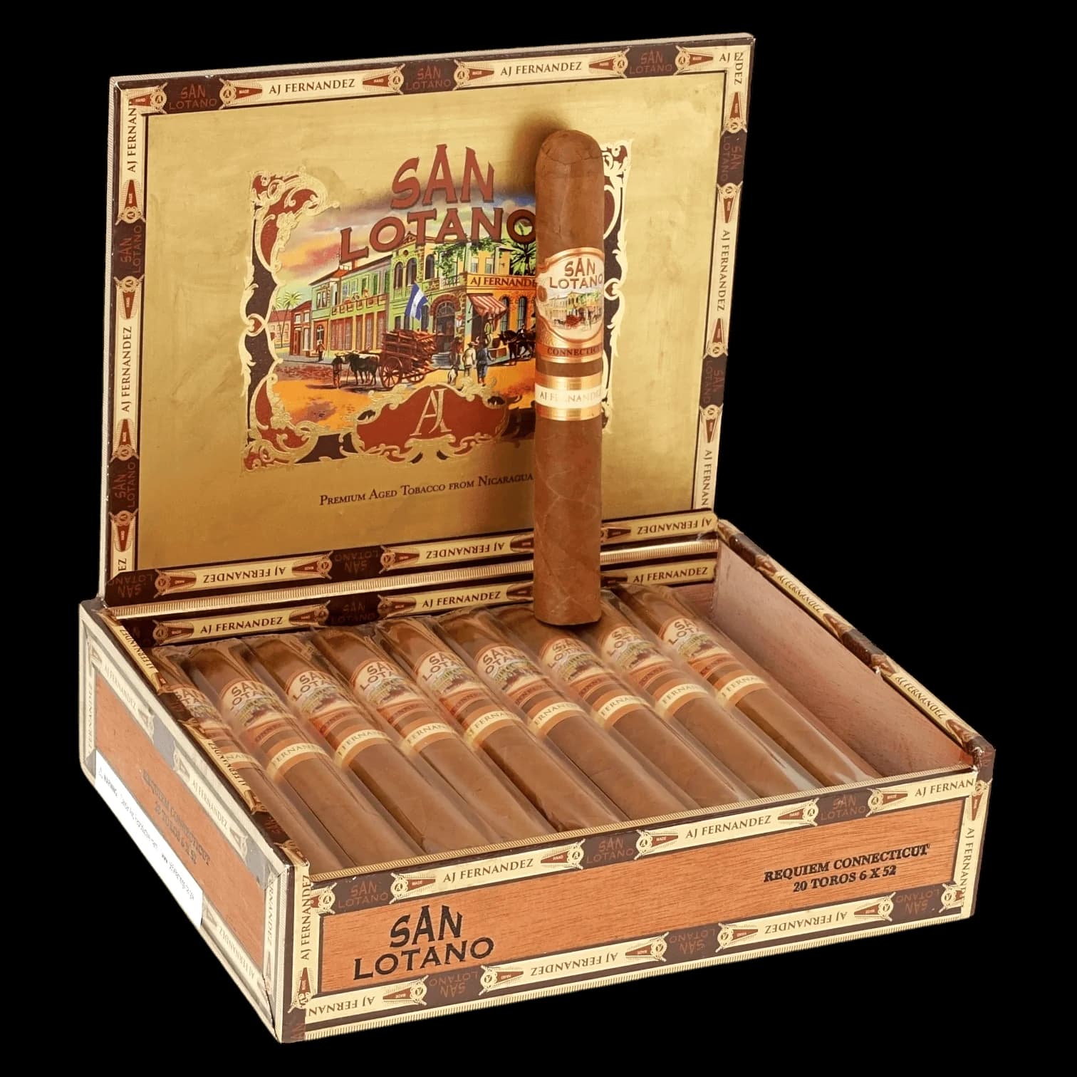 AJ Fernandez San Lotano Requiem Connecticut Toro - Box of 20