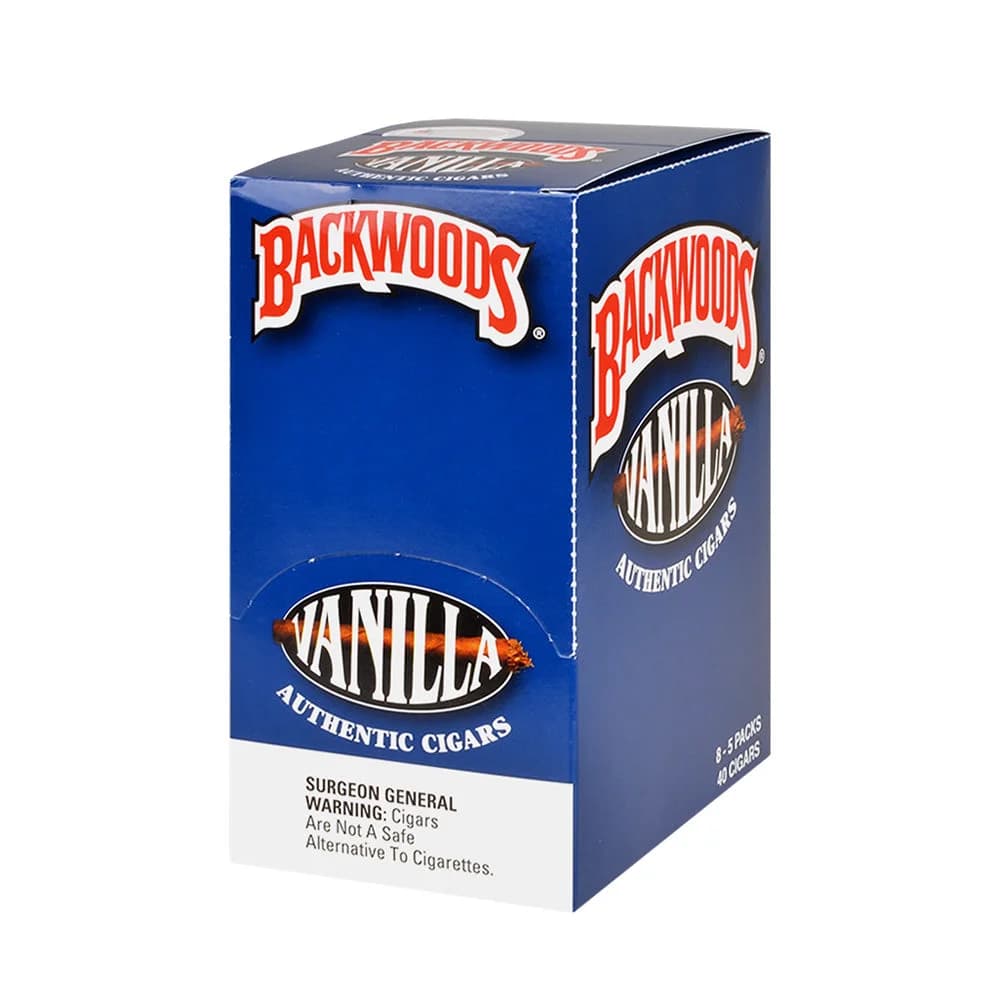 Vanilla Backwoods (8 Packs of 5 - Total 40)