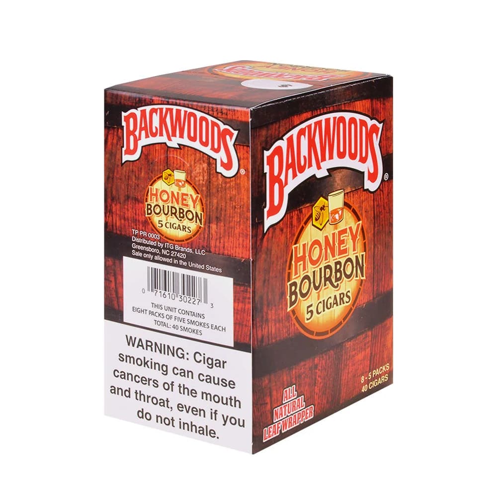 Honey Backwoods (8 Packs of 5 - Total 40)