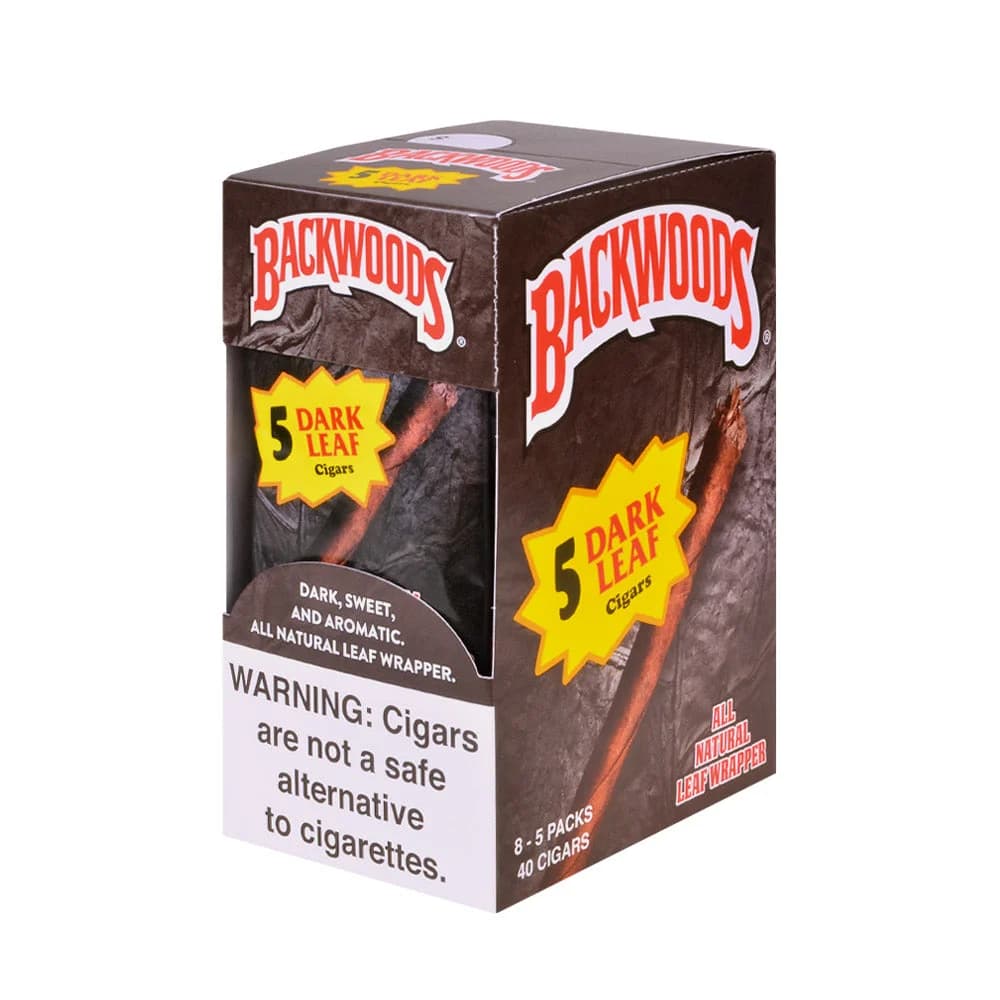 Backwoods Dark Leaf Cigars (8 Packs of 5)