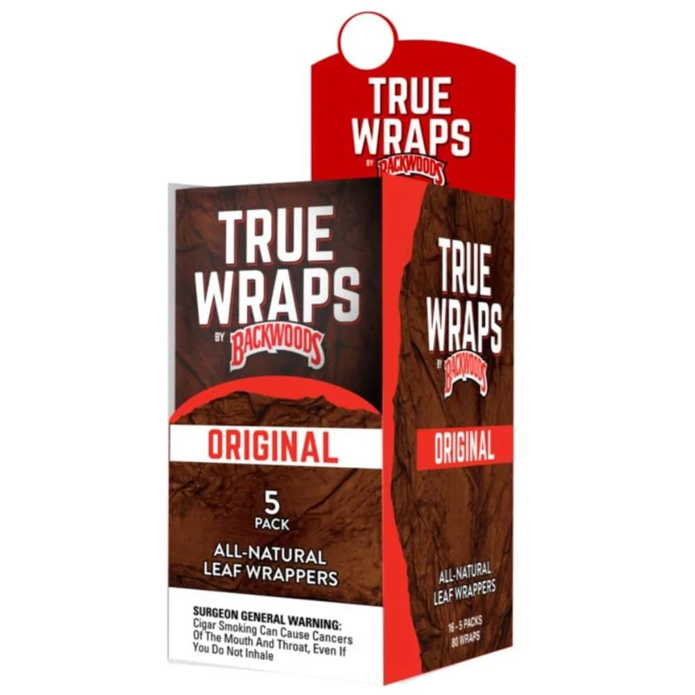Backwoods True Wraps - Original (16 Packs of 5)