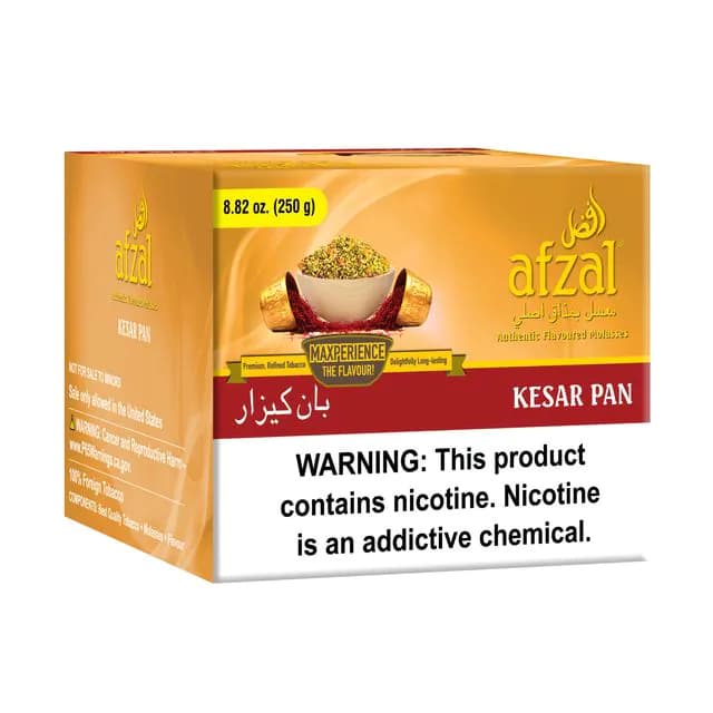 Afzal Kesar Pan Hookah Tobacco - 250g Tub