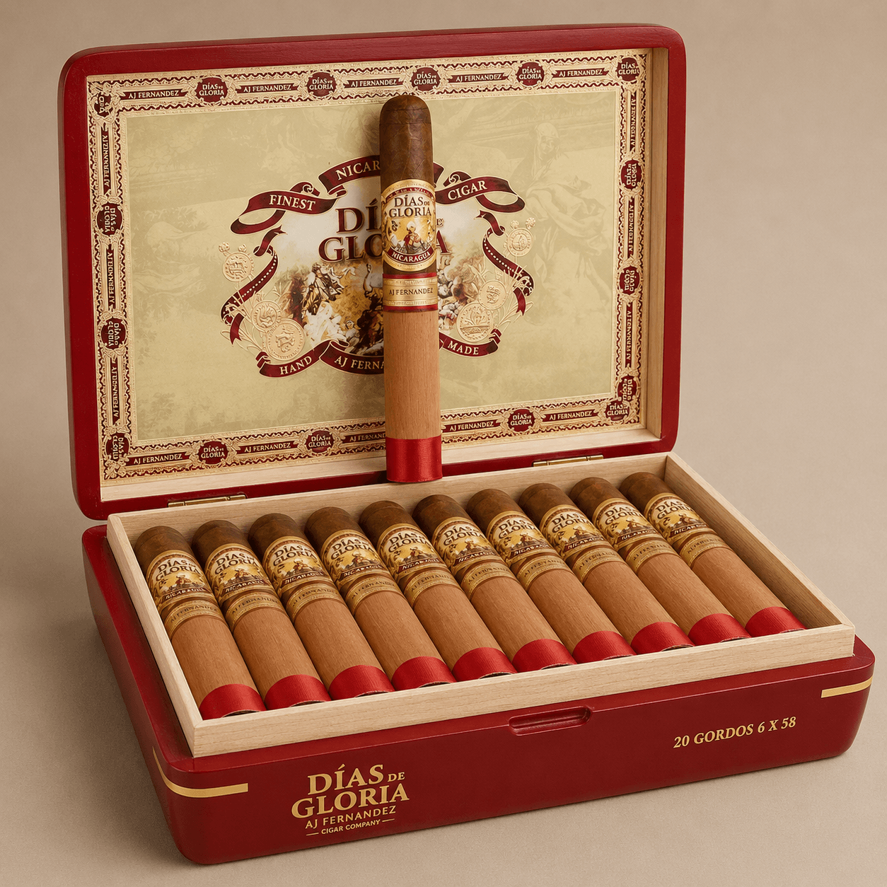 AJ Fernandez Dias De Gloria Gordo Cigars - BOX OF 20