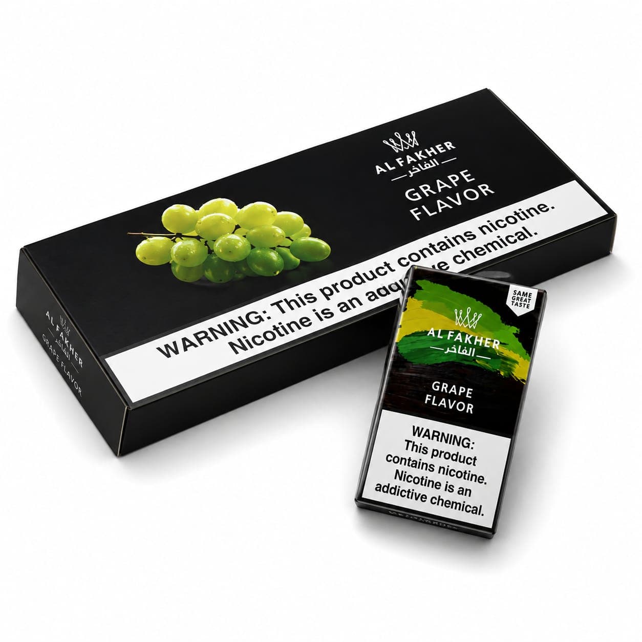 Al Fakher White Grape Hookah Shisha - 10 Packs of 50g