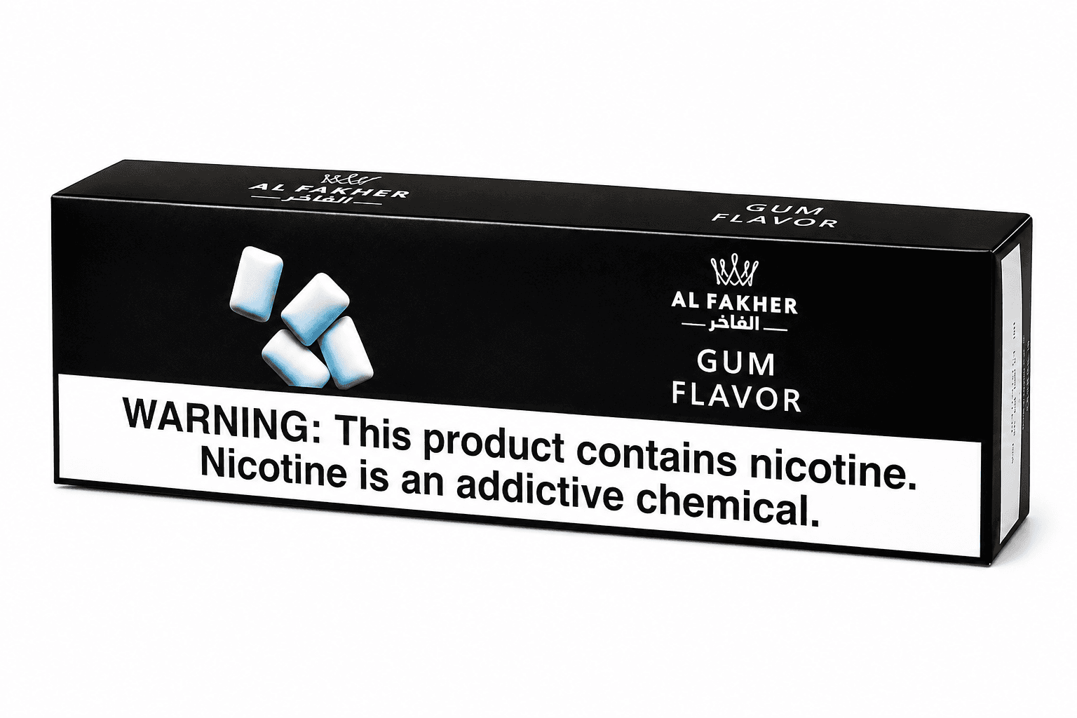 Al Fakher Gum (Spearmint) Hookah Shisha - 10 Packs of 50g