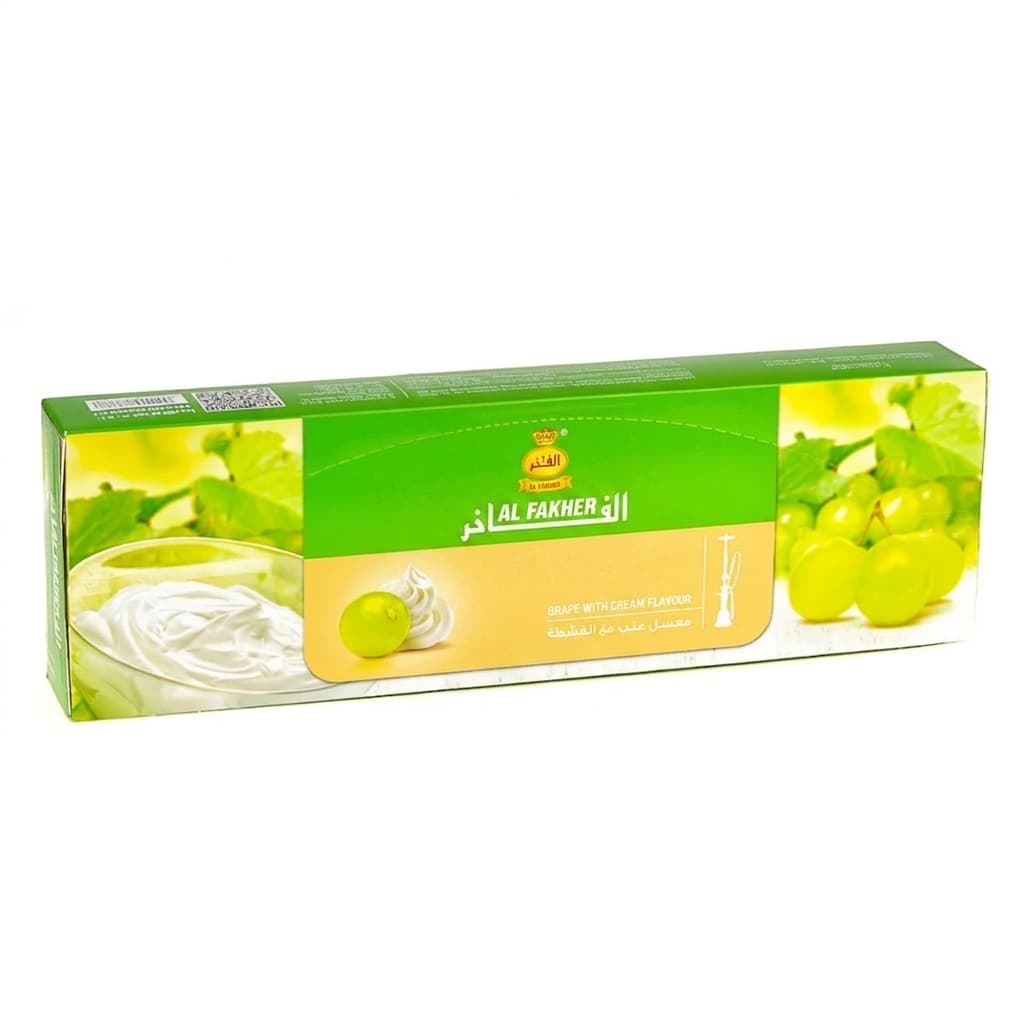 Al Fakher Grape With Cream Hookah Shisha - 10 Packs of 50g