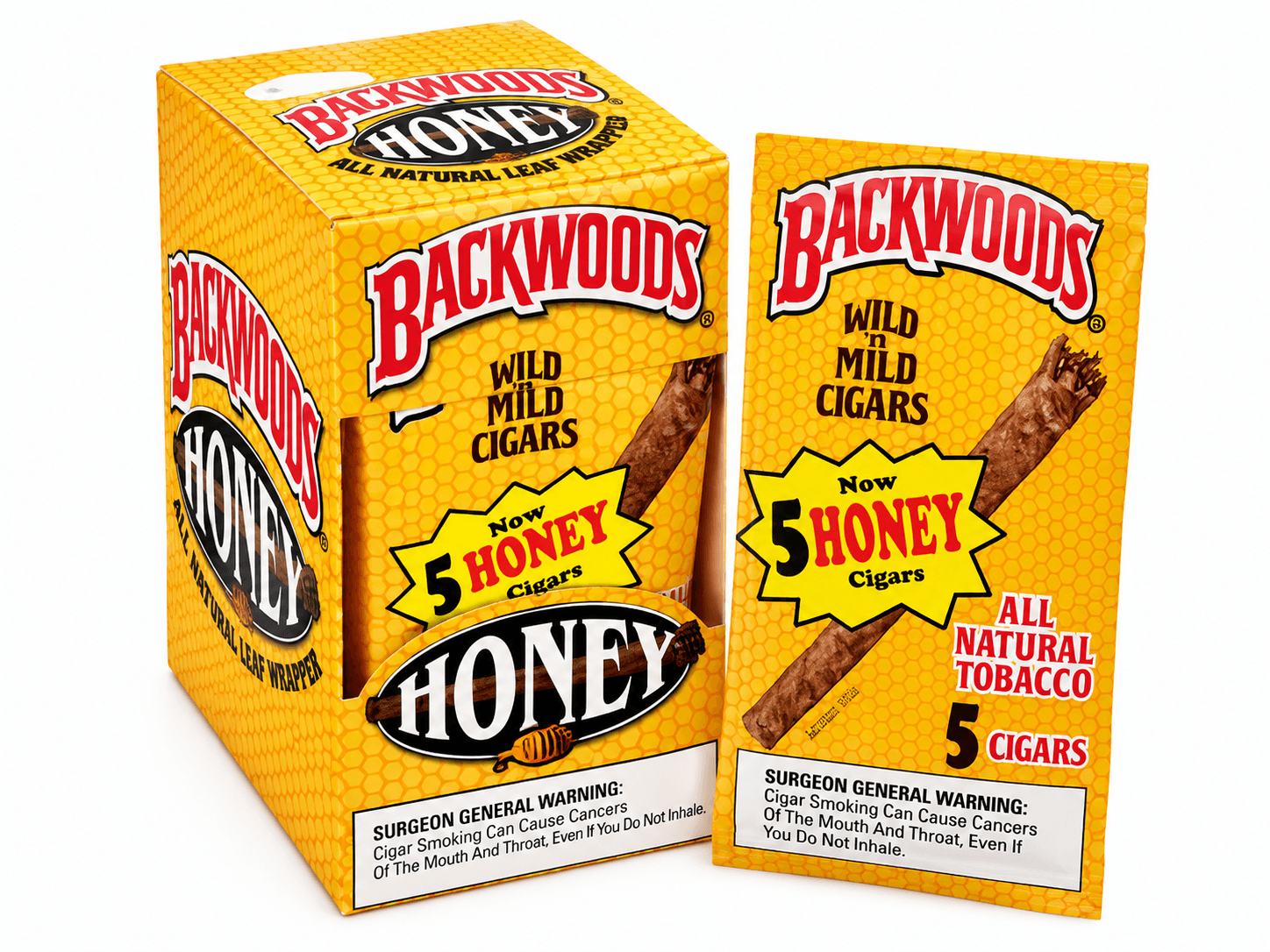 Backwoods Honey Cigars - (8 Packs of 5)