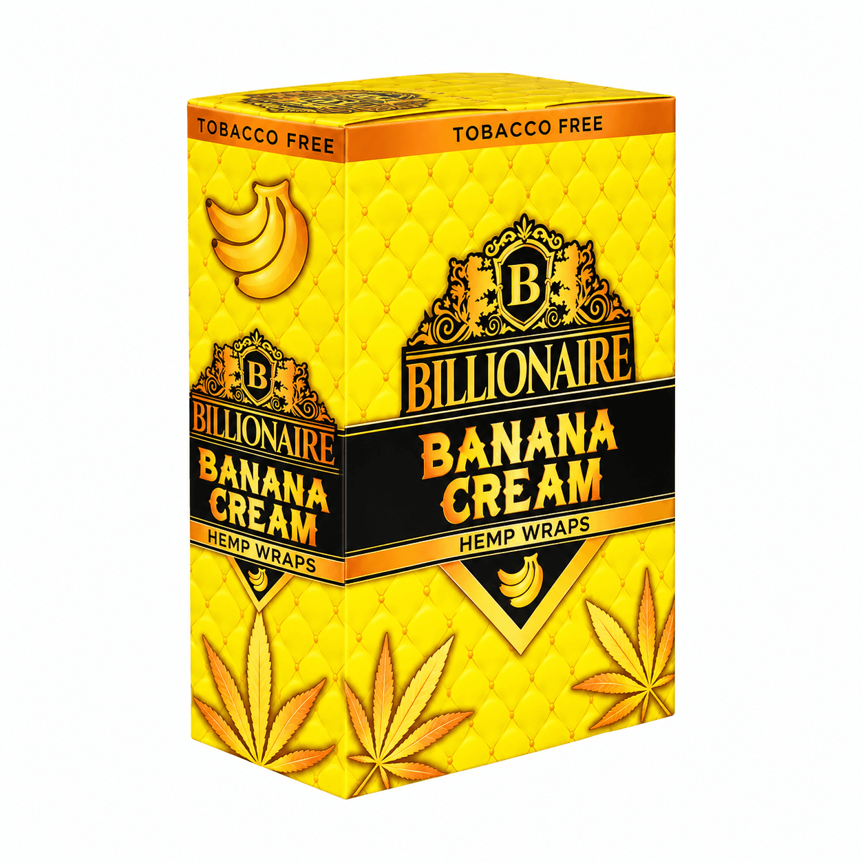 Billionaire Hemp Wraps - Banana Cream - 25 Packs of 2 (Total 50)