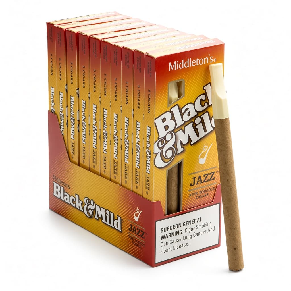 Black & Mild Jazz Cigars (10 Packs of 5)