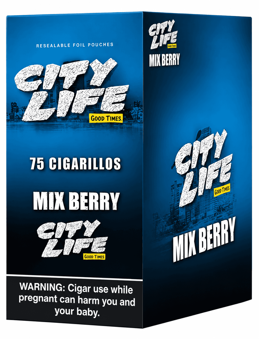 City Life Cigarillos Mixed Berries - 15 Packs of 5