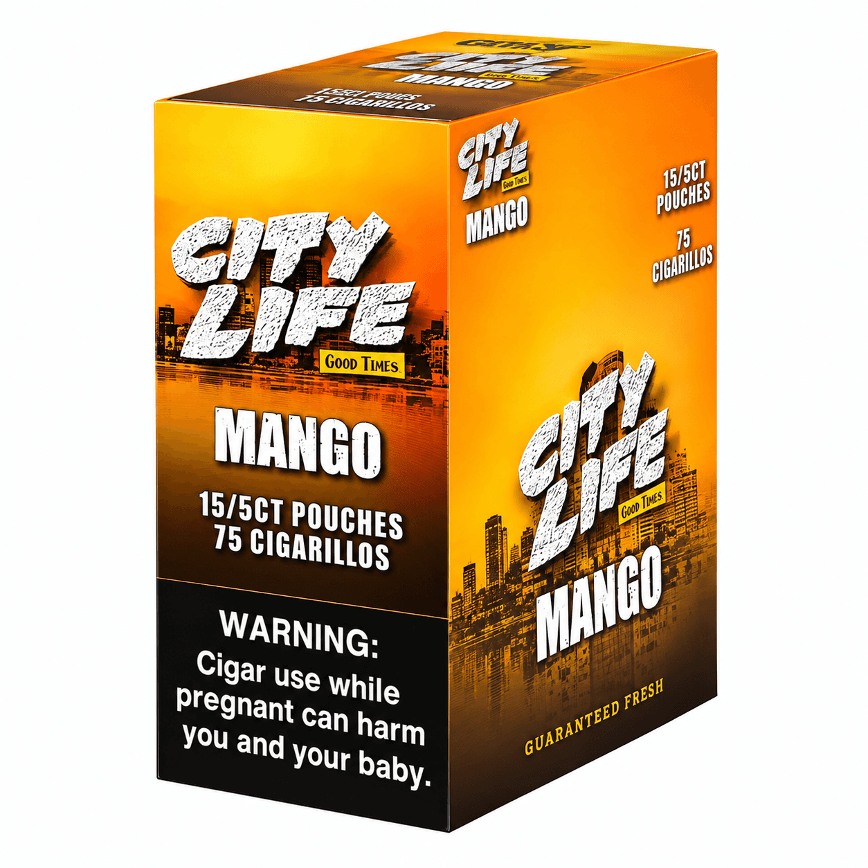 City Life Cigarillos Mango - 15 Packs of 5