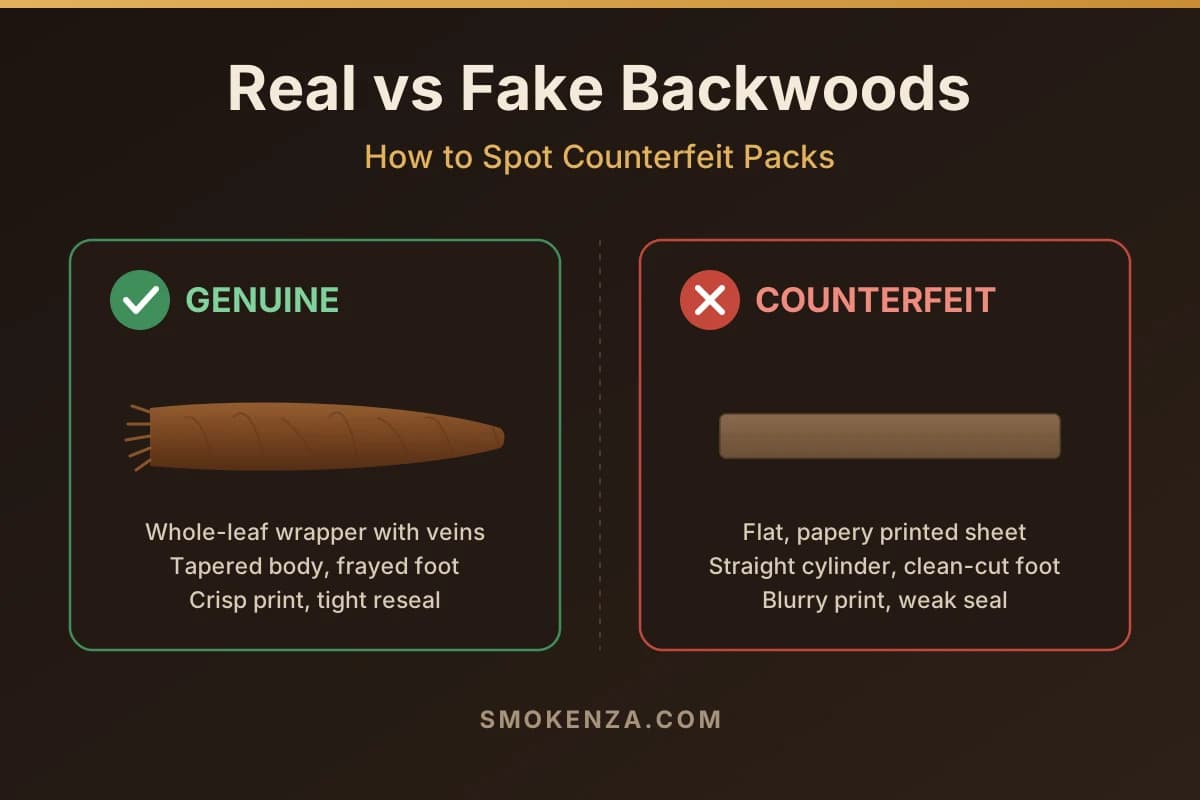 Real vs Fake Backwoods: How to Spot Counterfeit Packs
