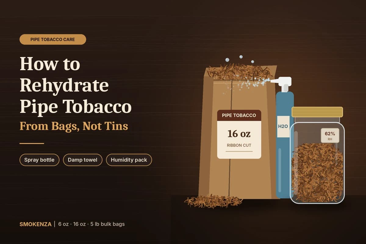 How to Rehydrate Pipe Tobacco From Bags, Not Tins
