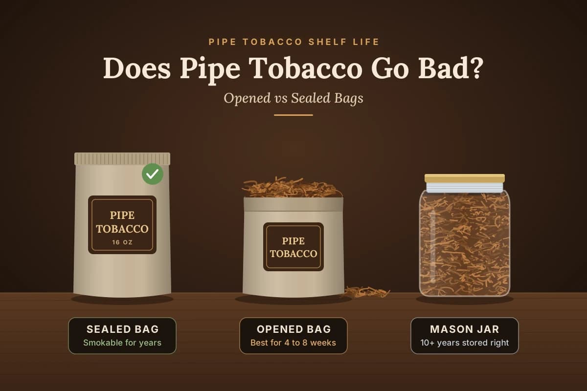 Does Pipe Tobacco Go Bad? Shelf Life of Opened vs Sealed Bags