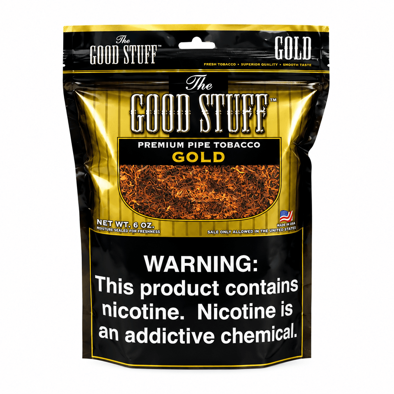 Good Stuff Gold Pipe Tobacco 6 oz. Bag