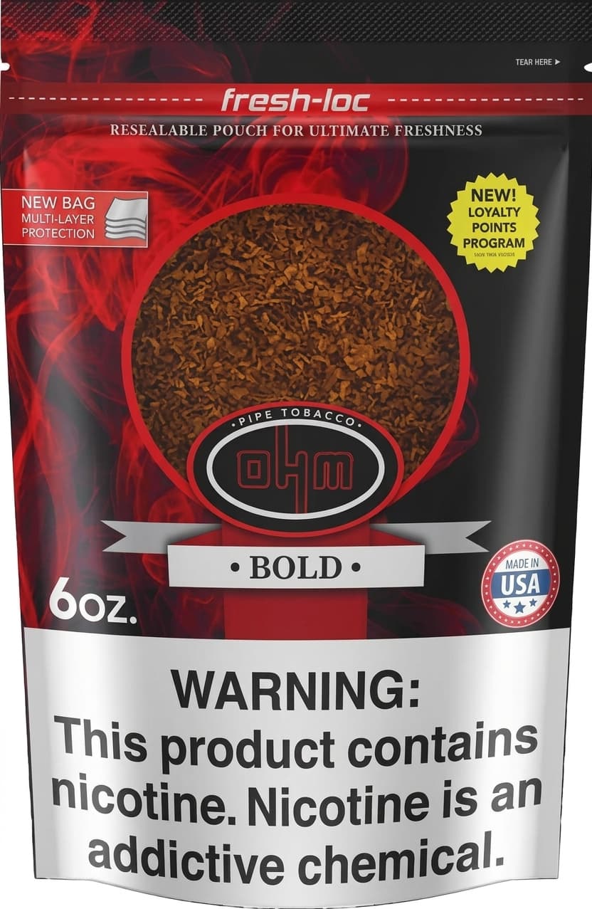 OHM Bold Pipe Tobacco 6 oz. Bag